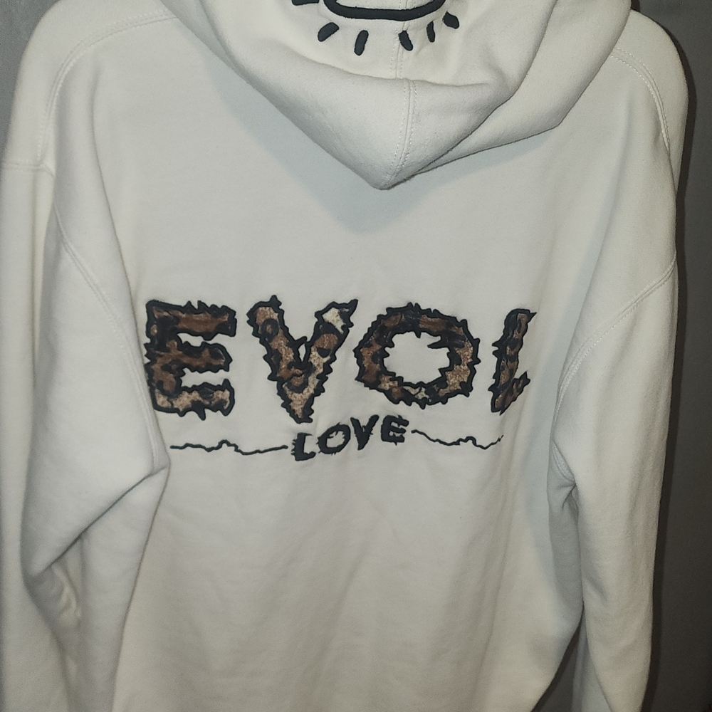 White Graphic Hoodie